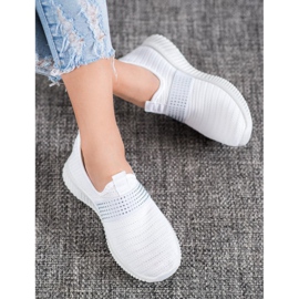 SHELOVET Scarpe sportive slip-on bianco 1