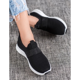 SHELOVET Scarpe sportive slip-on nero 1