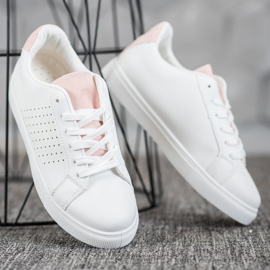 SHELOVET Scarpe Bianche Con Inserti In Pelle Scamosciata bianco 2