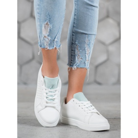 SHELOVET Scarpe Bianche Con Inserti In Pelle Scamosciata bianca 1