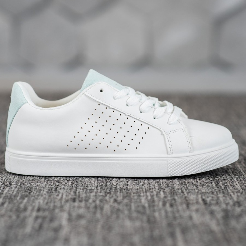 SHELOVET Scarpe Bianche Con Inserti In Pelle Scamosciata bianco 2