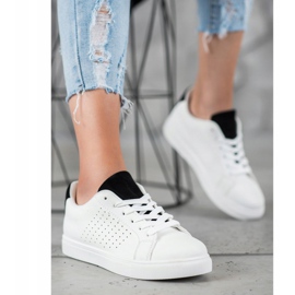 SHELOVET Scarpe Bianche Con Inserti In Pelle Scamosciata bianco 1