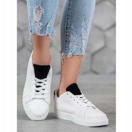 SHELOVET Scarpe Bianche Con Inserti In Pelle Scamosciata bianco 2