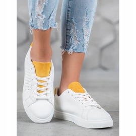 SHELOVET Scarpe Bianche Con Inserti In Pelle Scamosciata bianco 2