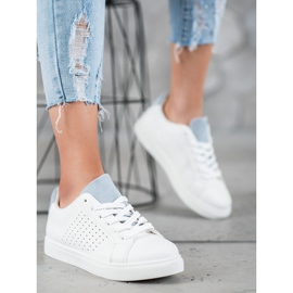 SHELOVET Scarpe Bianche Con Inserti In Pelle Scamosciata bianca 2