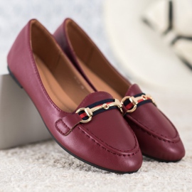 Clowse Signori alla moda con ecopelle rosso 2