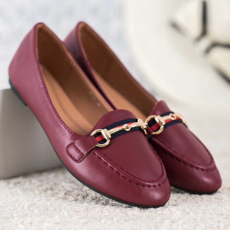 Clowse Signori alla moda con ecopelle rosso 2