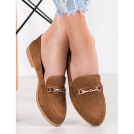SHELOVET Signori in pelle scamosciata marrone 1