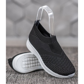 SHELOVET Scarpe da ginnastica senza lacci nero 1