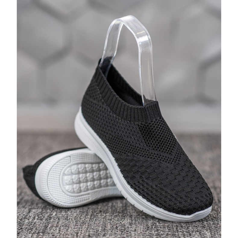 SHELOVET Scarpe da ginnastica senza lacci nero 1
