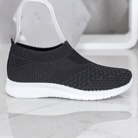 SHELOVET Scarpe da ginnastica senza lacci nero 2