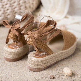 Seastar Sandali espadrillas allacciati marrone 1