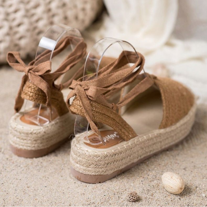 Seastar Sandali espadrillas allacciati marrone 1