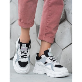 Sweet Shoes Scarpe da ginnastica legate bianco nero 1