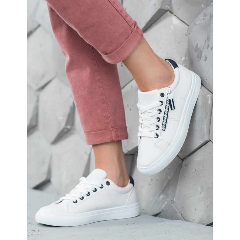 SHELOVET Sneakers Bianche Con Cerniera bianco 1