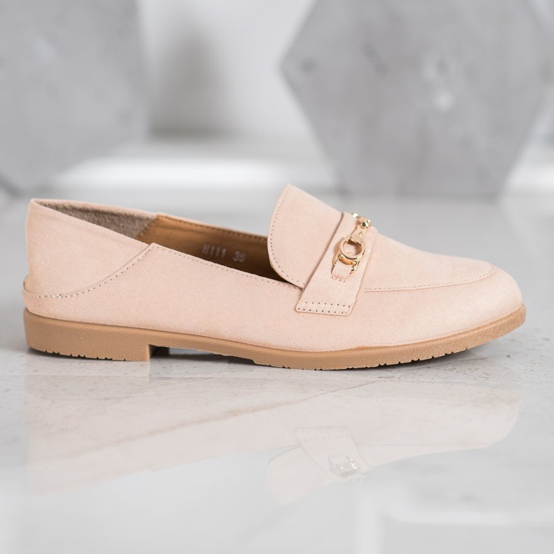 SHELOVET Signori in pelle scamosciata beige 2