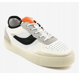Scarpe sportive bianche sneakers LA51P bianco multicolore 1
