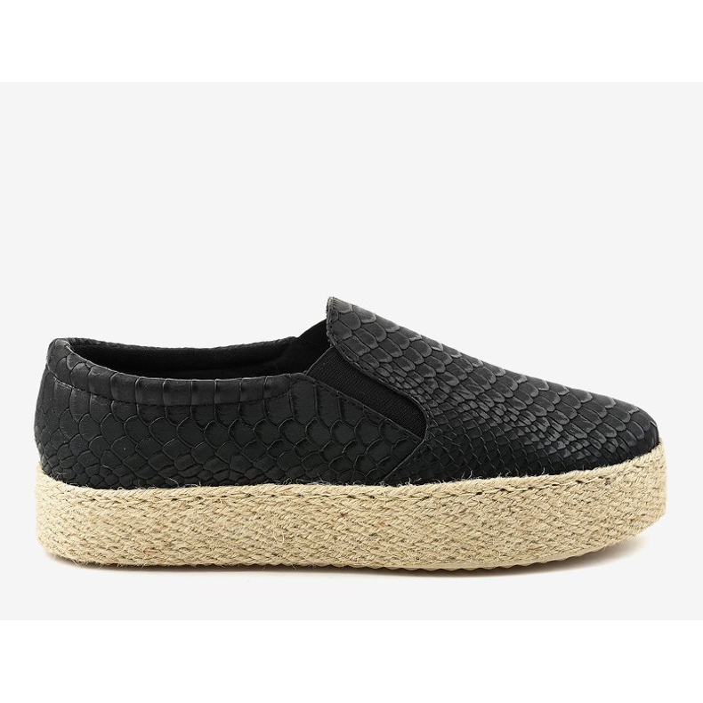 Espadrillas slip-on nere 6140 nero 2
