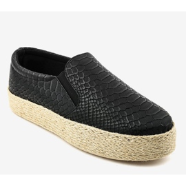 Espadrillas slip-on nere 6140 nero 1