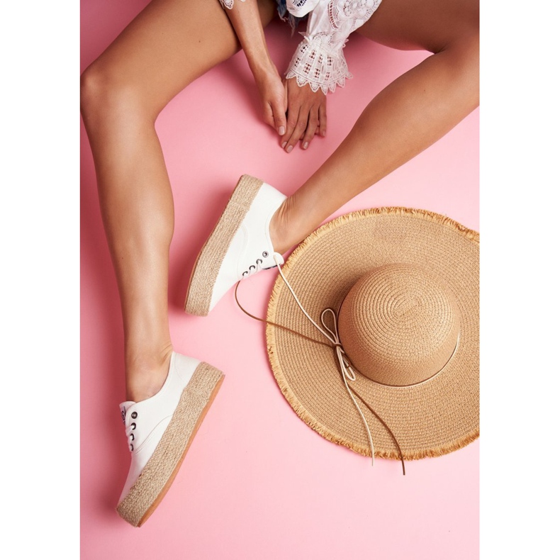 Espadrillas da donna Big Star White FF274143 bianca 1