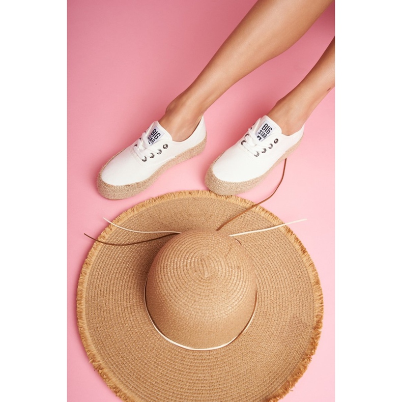 Espadrillas da donna Big Star White FF274143 bianco 2