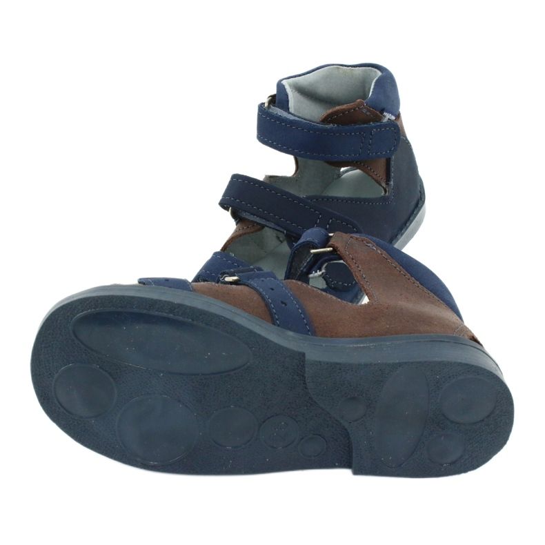 Sandali preventivi alti Mazurek 291, blu navy e marrone 4