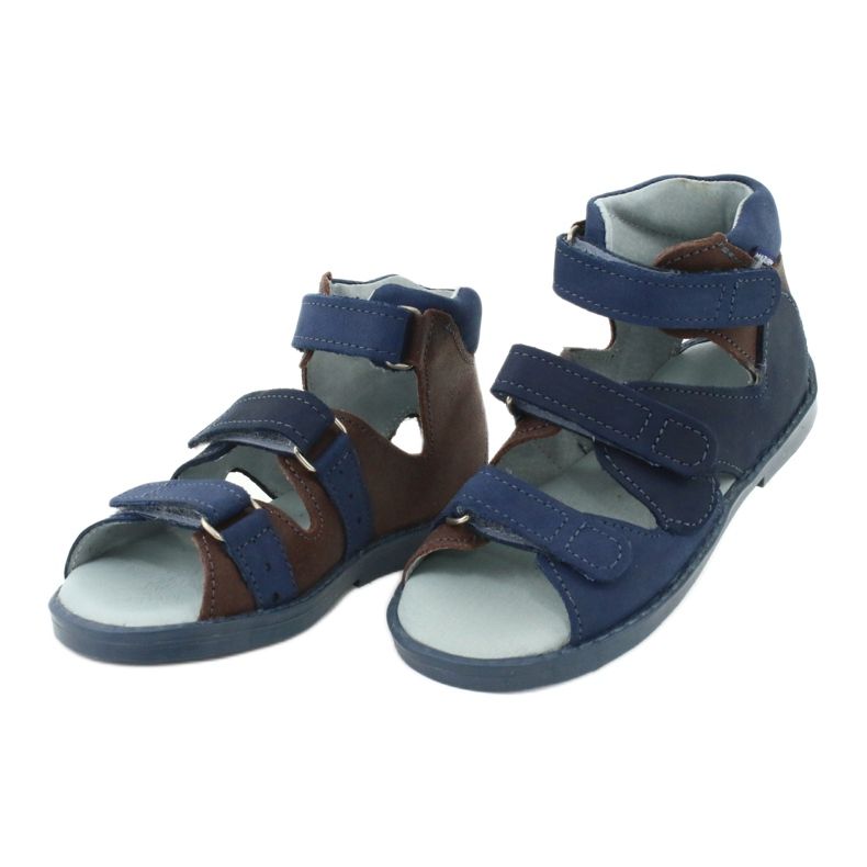 Sandali preventivi alti Mazurek 291, blu navy e marrone 2