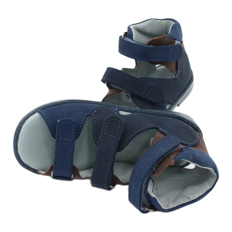 Sandali preventivi alti Mazurek 291, blu navy e marrone 5