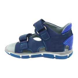 Mazurek Ragazzi in pelle con velcro blu navy 314 1