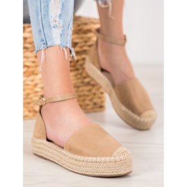 SHELOVET Espadrillas Con Fibbia marrone 1