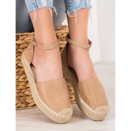 SHELOVET Espadrillas Con Fibbia marrone 2