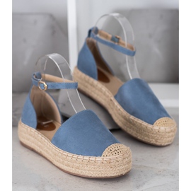 SHELOVET Espadrillas Con Fibbia blu 2