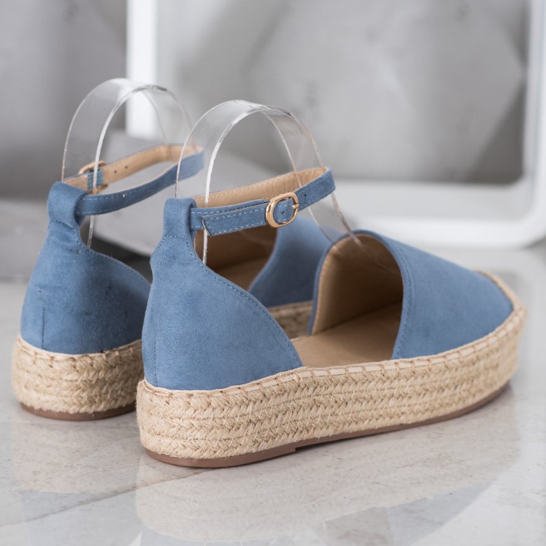 SHELOVET Espadrillas Con Fibbia blu 1