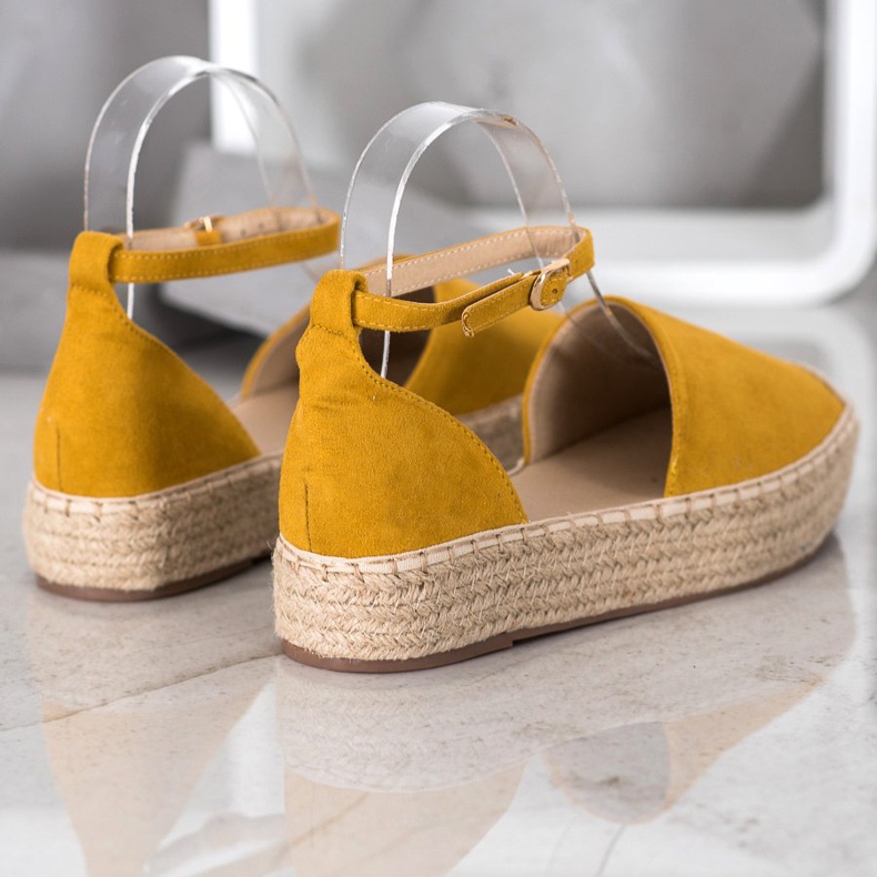 SHELOVET Espadrillas con fibbia giallo 1