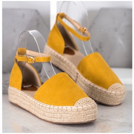 SHELOVET Espadrillas con fibbia giallo 2