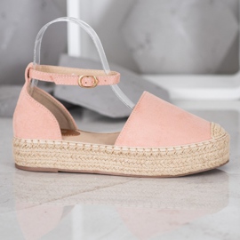 SHELOVET Espadrillas Con Fibbia rosa 2