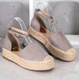 SHELOVET Espadrillas Con Fibbia grigio 2