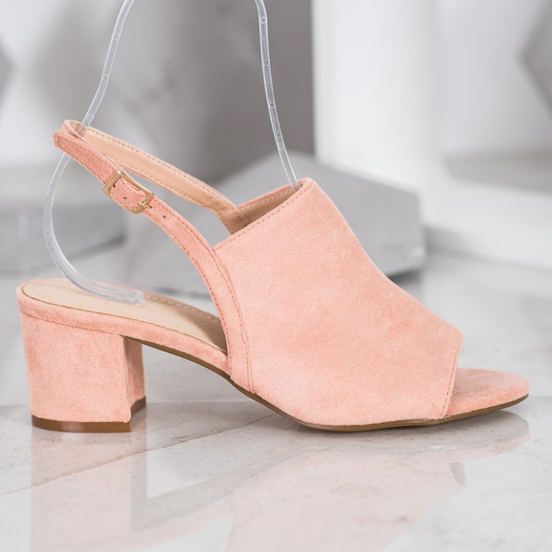 Small Swan Scarpe da polvere su un bar rosa 1