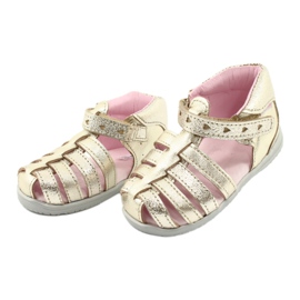 Sandali Mazurek 245 in pelle oro d'oro 2