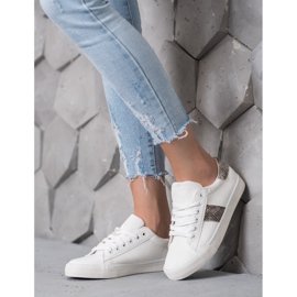 SDS Scarpe sportive su suola spessa bianca 1