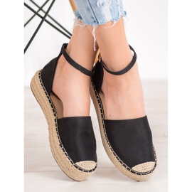 SHELOVET Espadrillas Con Fibbia nero 1
