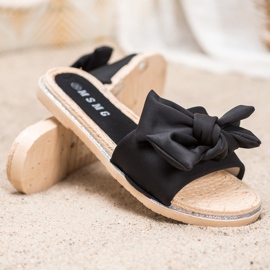 SHELOVET Pantofole nere alla moda nero 1