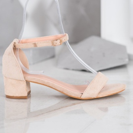 Small Swan Sandali con tacco basso marrone 2