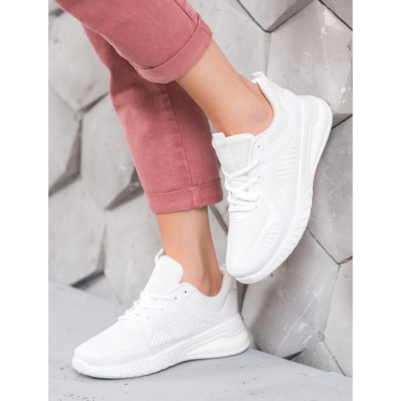 SHELOVET Scarpe da ginnastica sportive bianco 2