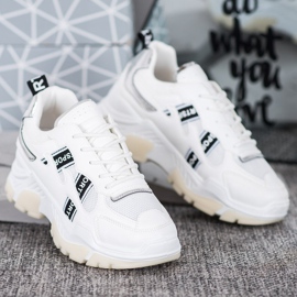 SHELOVET Sneakers sportive bianche bianca 4