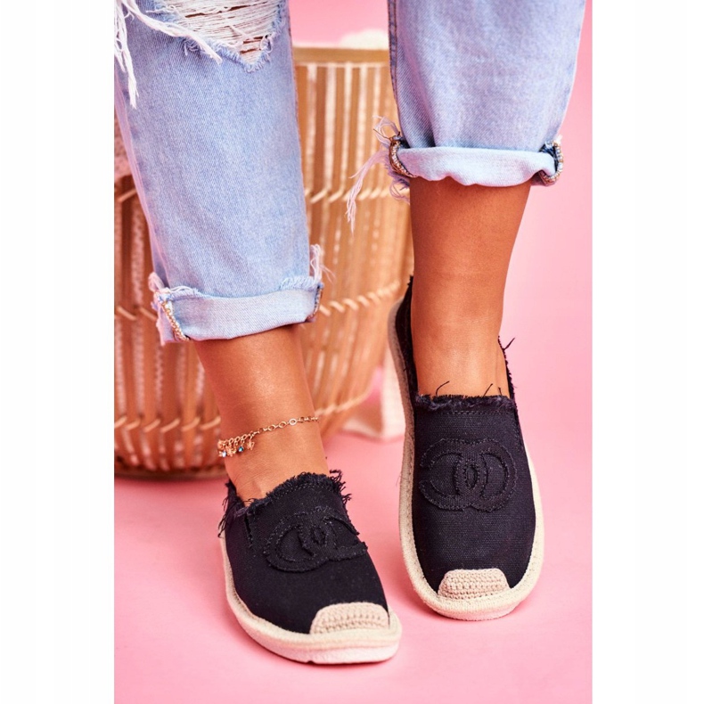 PS1 Espadrillas da donna Flaure Black nero 2