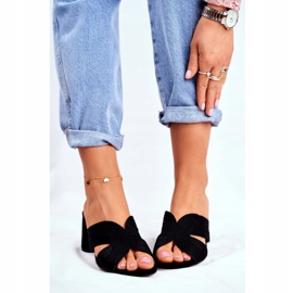 S.Barski Pantofole Da Donna Sul Tallone Slip Nere Guest nero 1