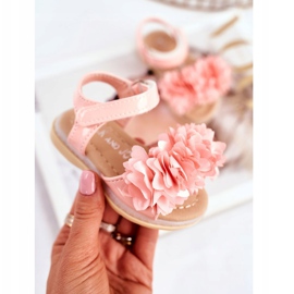 FRROCK Sandali Per Bambini Con Velcro Rosa Incandescente Milena 2