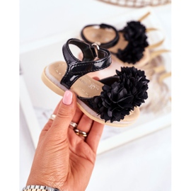 FRROCK Sandali Per Bambini Con Velcro Glowing Black Milena nero 2