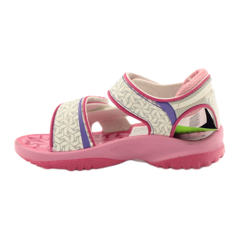 Rider Sandals per bambini bianco-bianco per Velcro 80608 rosa bianca 3